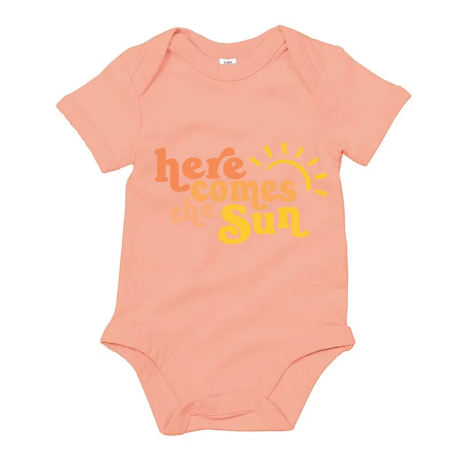 Here Comes The Sun Baby Organic Bodysuit cheap baby clothes online