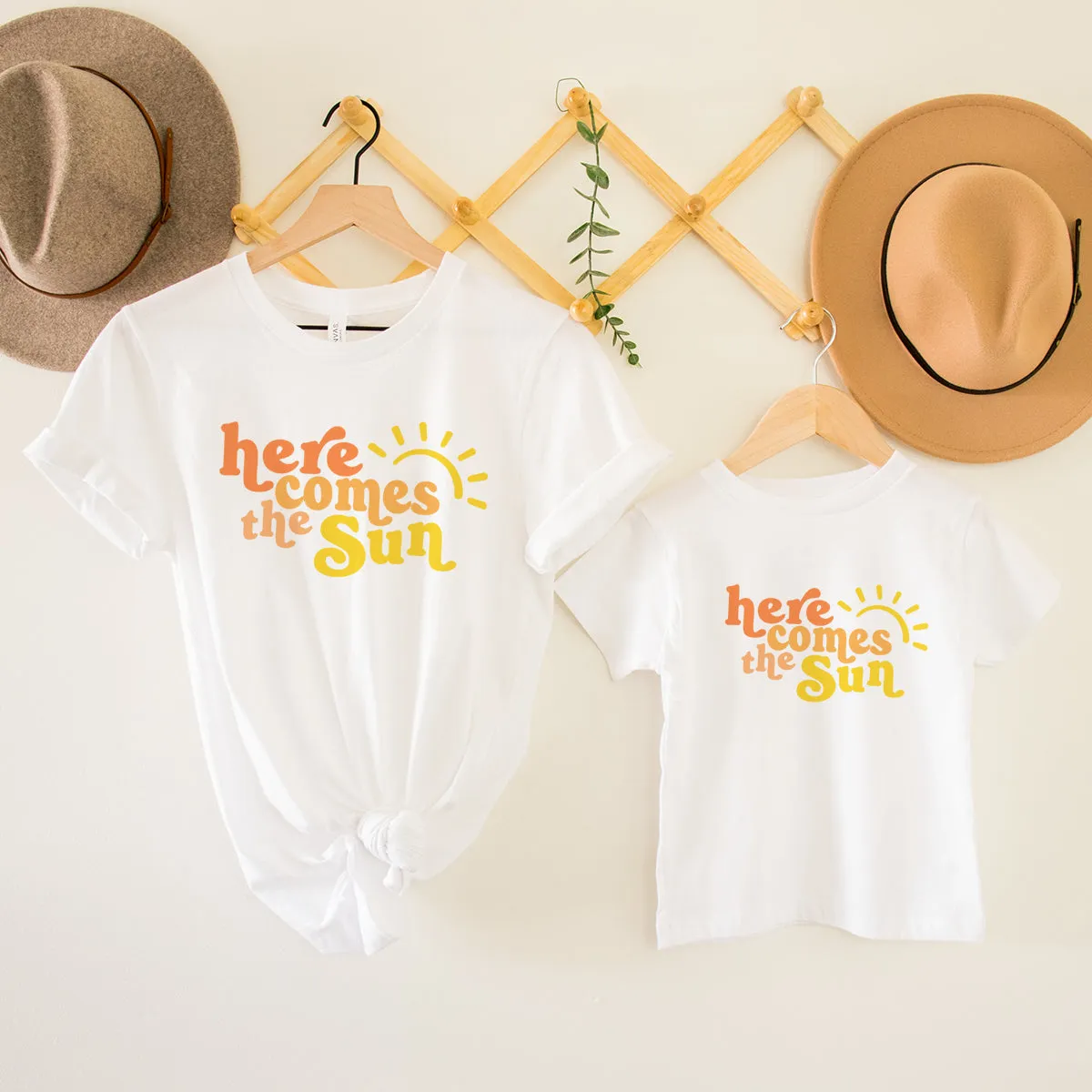 Here Comes The Sun Matching Summer T-Shirts baby bump outfits discount