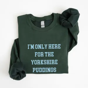 Here For The Yorkshire Puddings Christmas Sweatshirt mum jeans promo