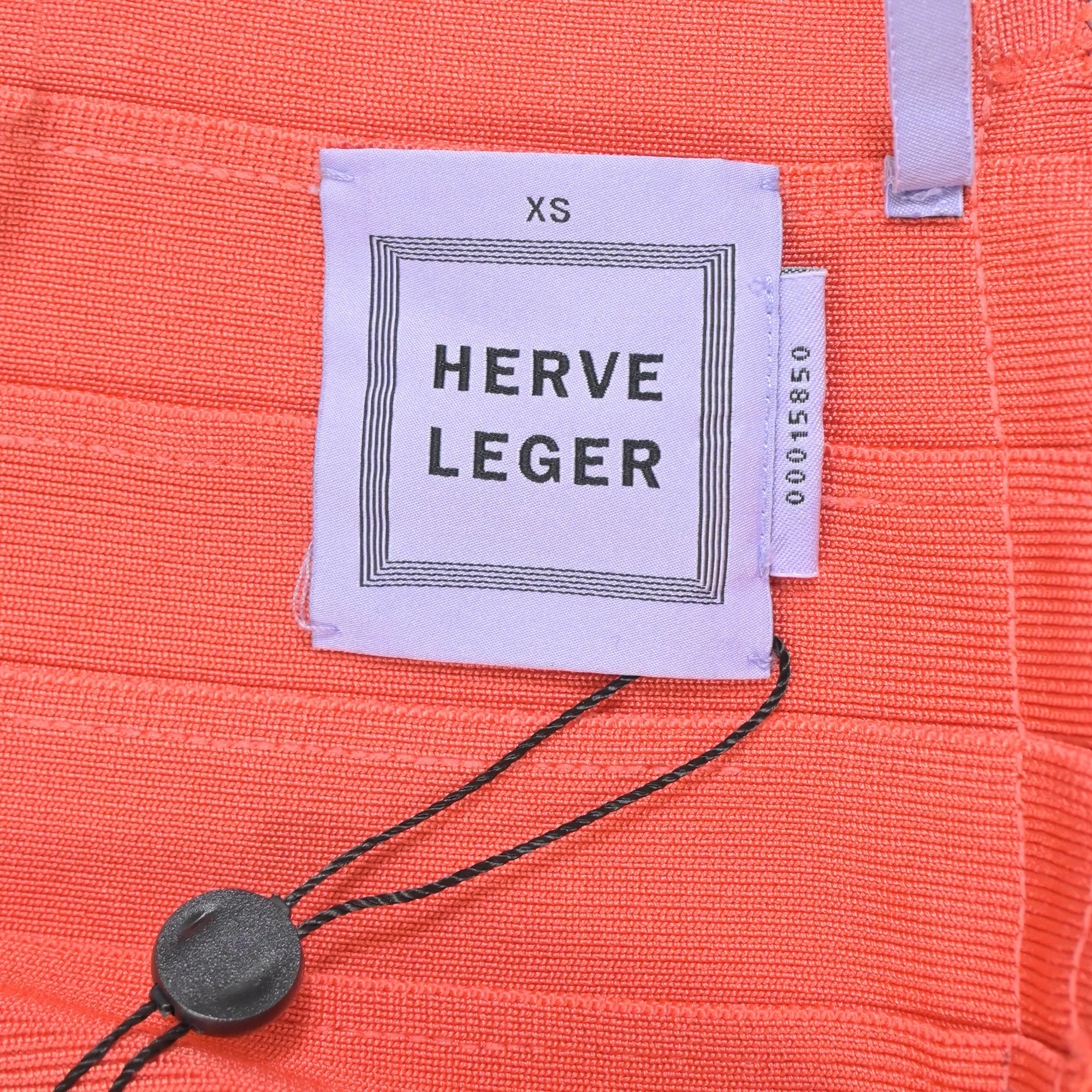 Herve Leger Knee Length Skirt in Orange Rayon