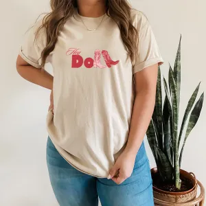 Hey Doll Cowgirl Graphic Women's T-shirt maternity dresses promo
