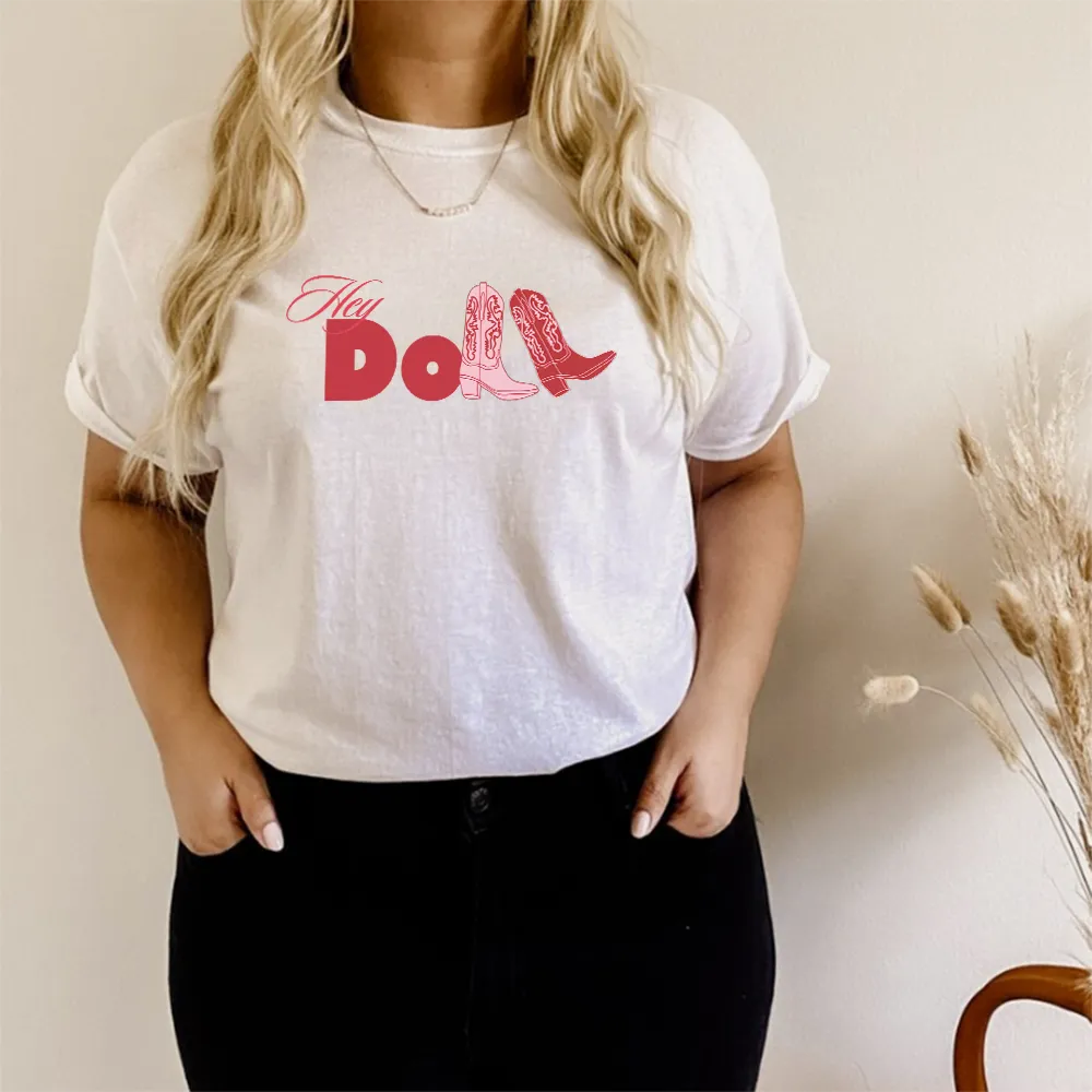 Hey Doll Cowgirl Graphic Women's T-shirt pregnancy jeans best price