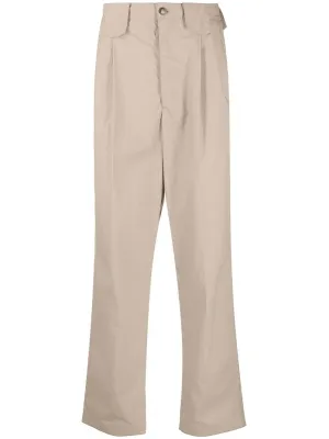 High-Rise Pleated Trousers cheap bottoms online shop