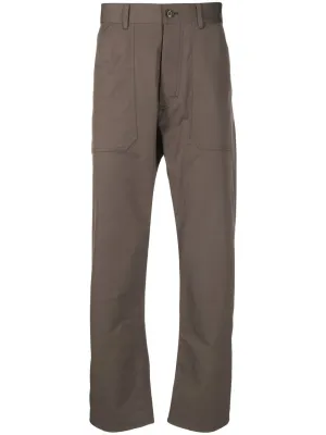 High-Rise Straight-Leg Trousers cheap bottoms online shop