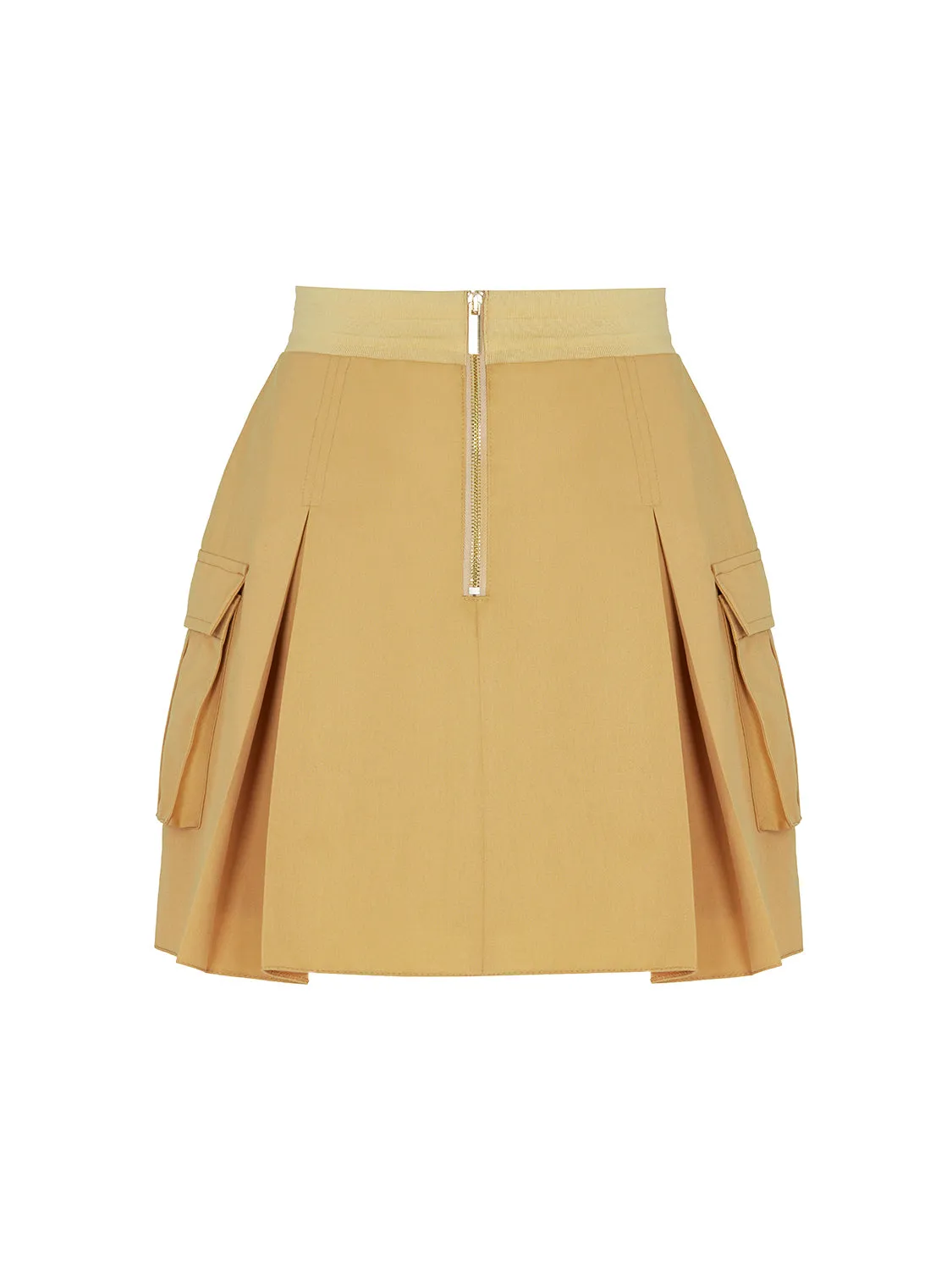 High-Waisted Ribbed Mini Skirt