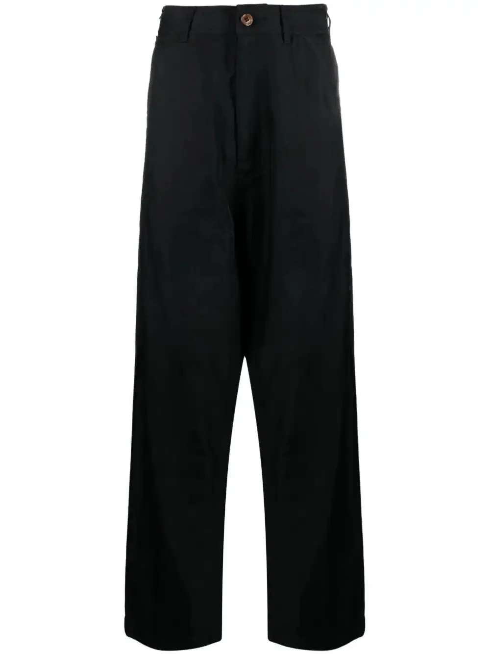 High-Waisted Twill Drop-Crotch Trousers cheap bottoms online shop