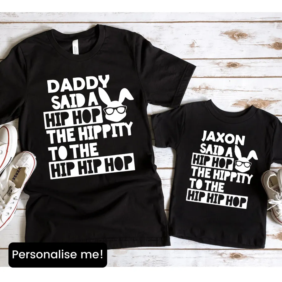 Hippity Hop- Personalised Matching Easter T-Shirts maternity dresses promo