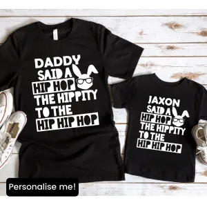 Hippity Hop- Personalised Matching Easter T-Shirts maternity dresses promo