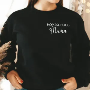 Homeschool Mama Mini Logo Sweatshirt (MRK X) mum jeans promo