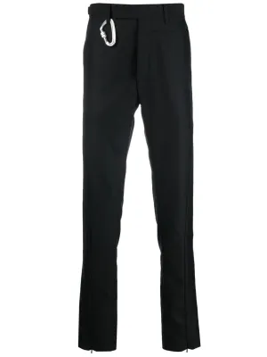 Hook-Embellished Straight Chinos cheap bottoms online shop