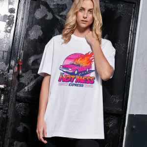Hot Mess Express Oversized Boyfriend T-Shirt pregnancy jeans best price