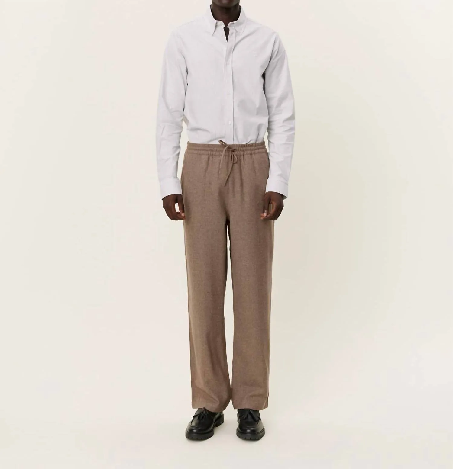 Houston Wool Pants In Desert Taupe
