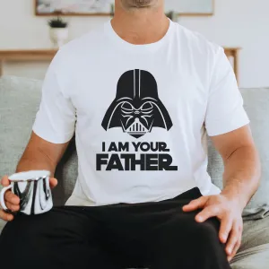 I Am Your Father Star Galaxy White T-Shirt dad hats promo code