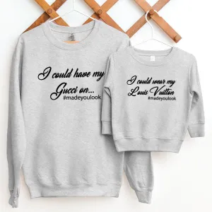 I Made You Look Matching Sweaters pregnancy clothes clearance