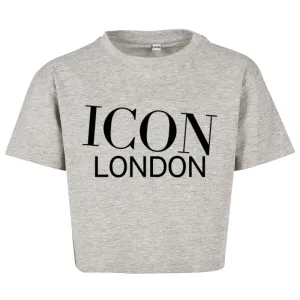 Icon London Cropped Logo T-Shirt girls pajamas promo