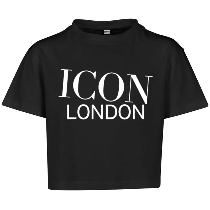 Icon London Cropped Logo T-Shirt