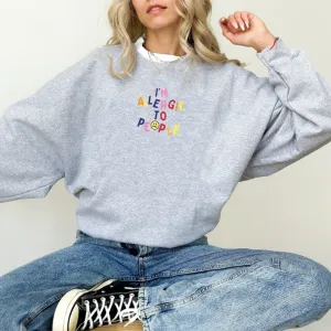 I'm Allergic To People Women's Sweatshirt postpartum clothes sale