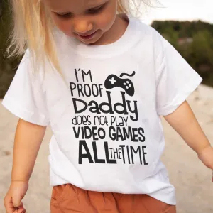I'm Proof Daddy Doesn't Play Games T-Shirt dad hats promo code