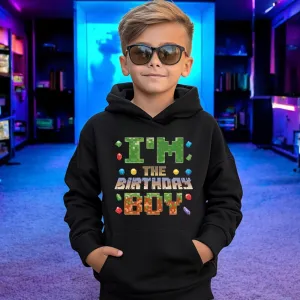 I'm The Birthday Boy Block Crafter Hoodie girls skirts clearance