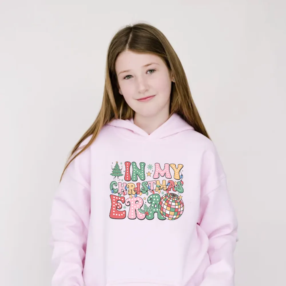 In My Christmas Era Kids Hoodie discount girls tops