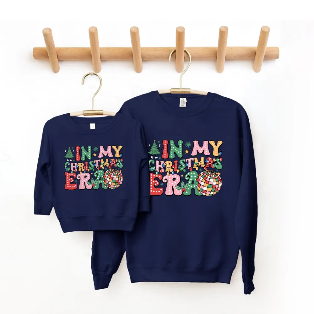 In My Christmas Era Matching Mum & Kid Sweatshirts nursing tops best deals