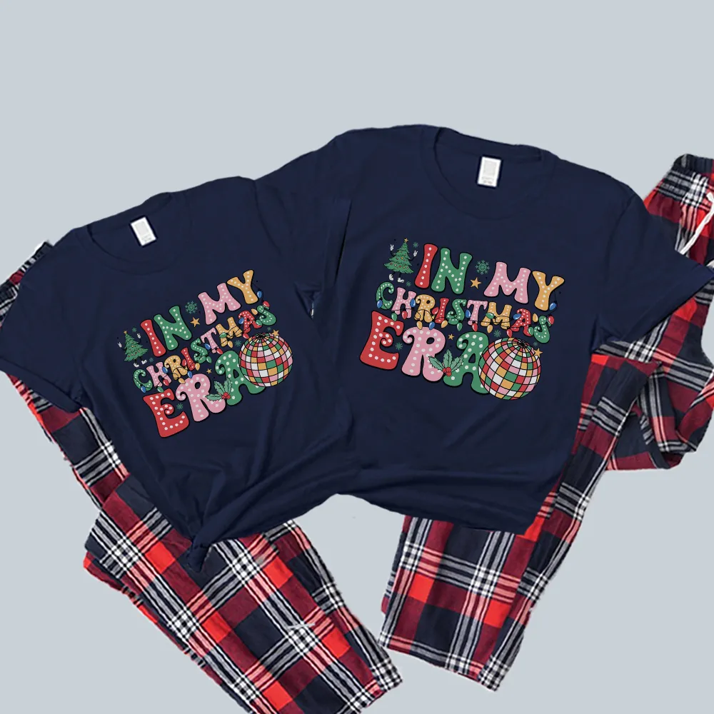 In My Christmas Era Matching Yuletide Pyjamas Tee and Pant Set