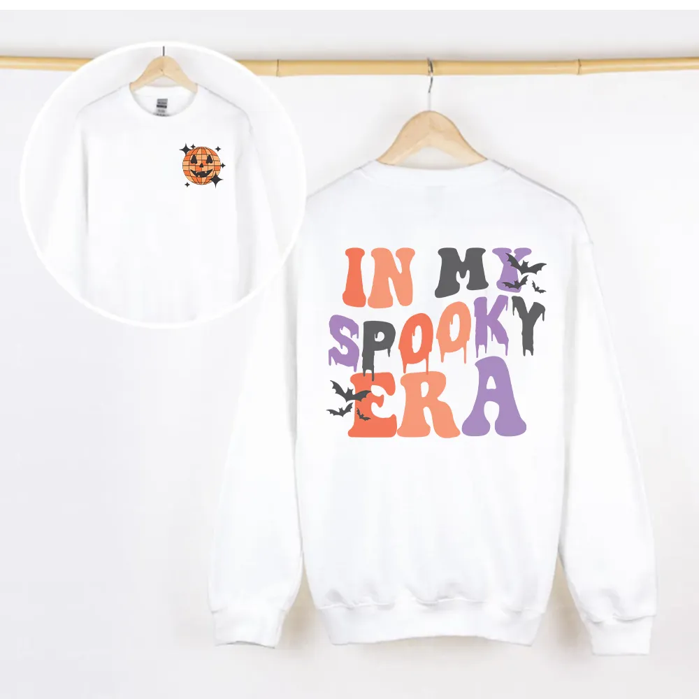 In My Spooky Era Kids Front & Back Logo Sweatshirt boys fashion clearance