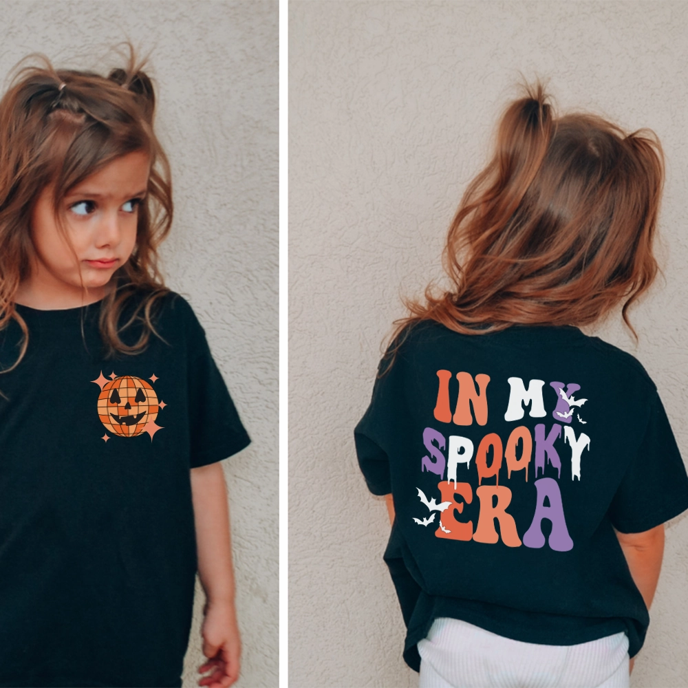 In My Spooky Era Kids Front & Back Logo T-shirt boys wear best deals