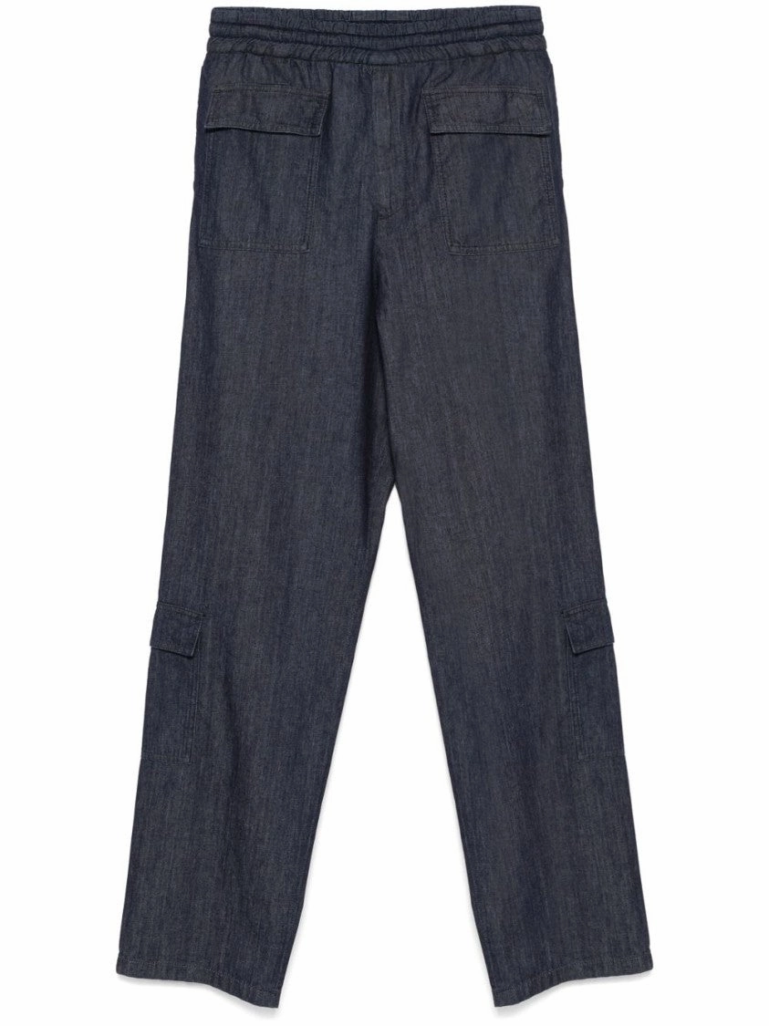 Indigo Blue Cotton Trousers