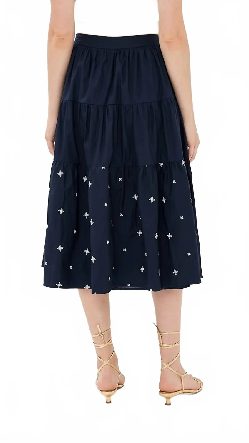 Irene Midi Skirt In Navy