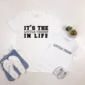 It's The Little Things & Little Thing Matching T-Shirts - White dads clothes cheap