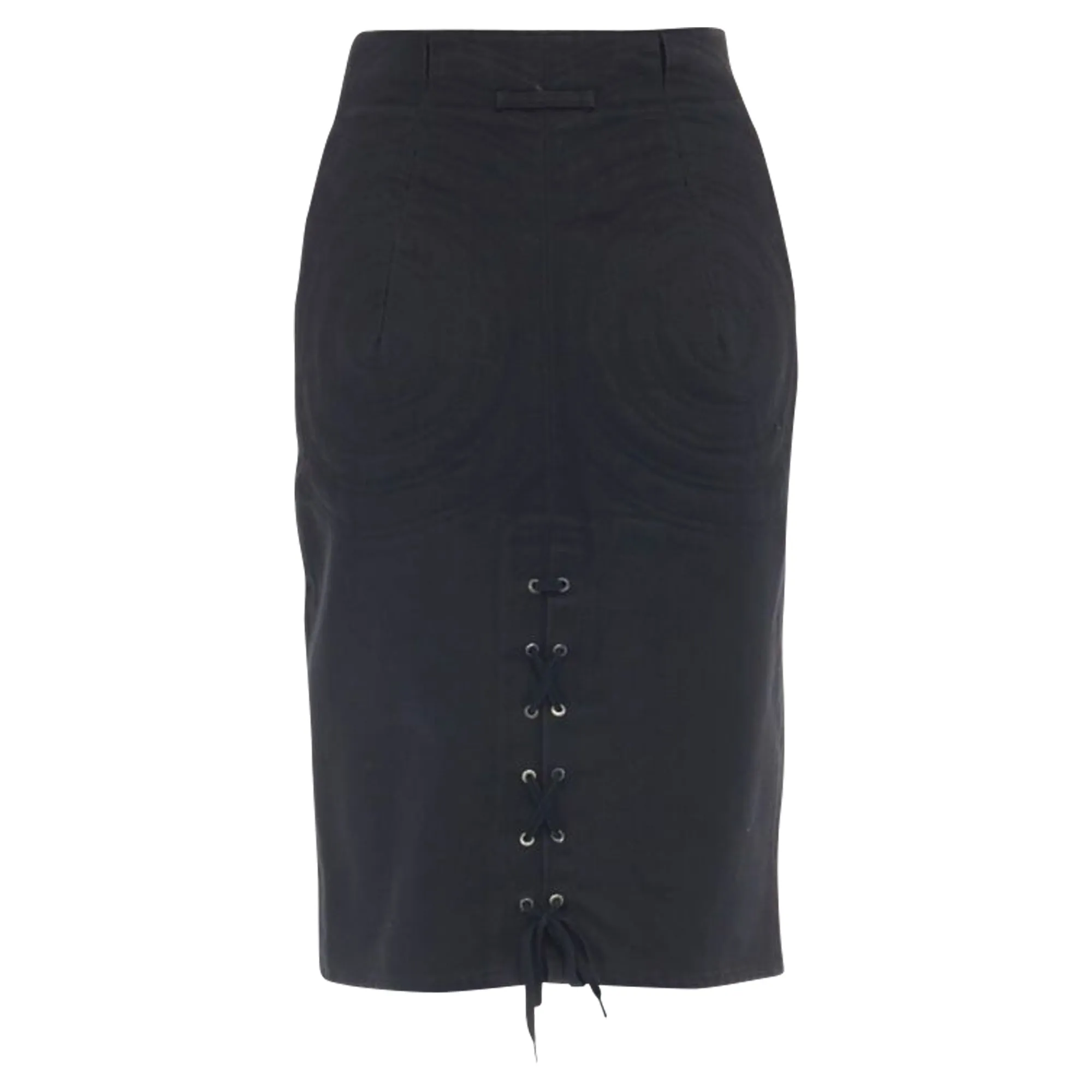 Jean Paul Gaultier circle stitch padded bum skirt