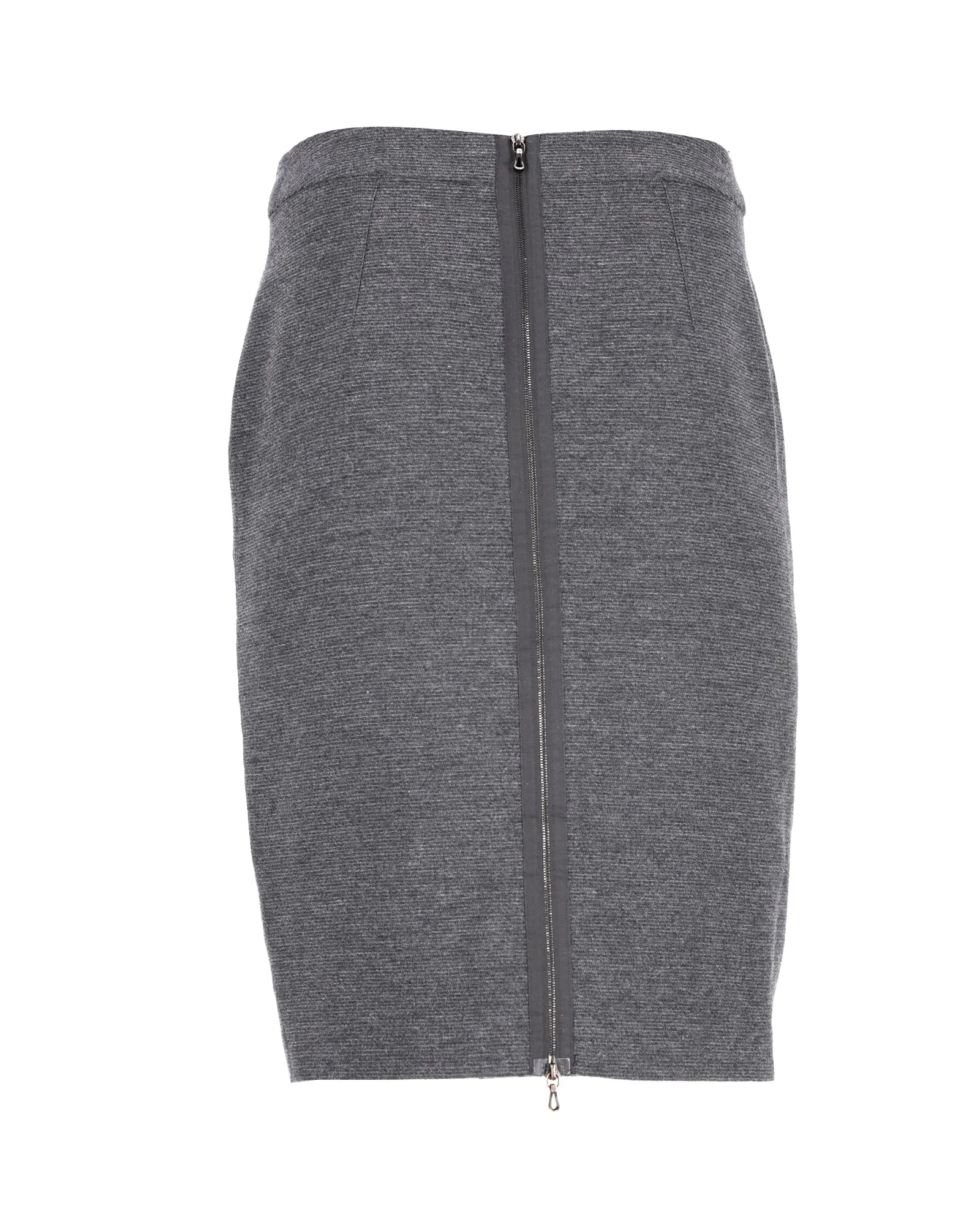 Lanvin Pencil Skirt in Grey Wool