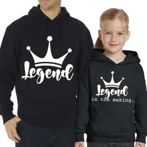 Legend (In Making) Adult & Kid Matching Hoodies (MRK X) mens dad clothes online