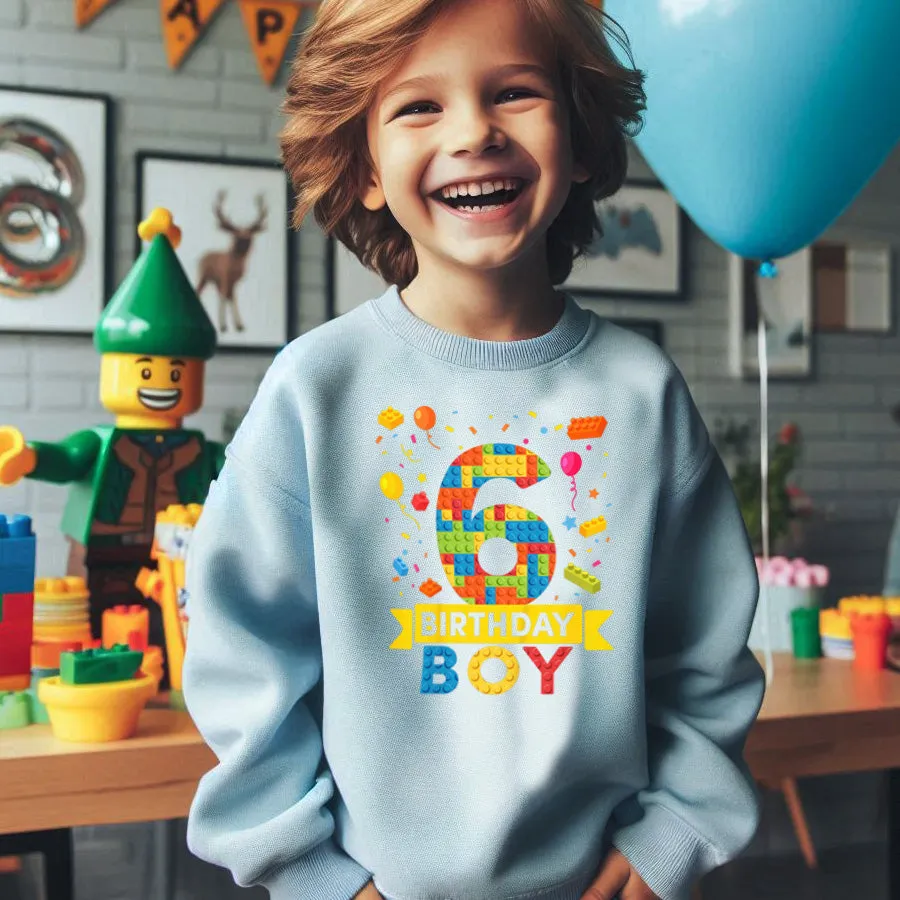 Lego Birthday Boy Kids Sweatshirt boys fashion clearance