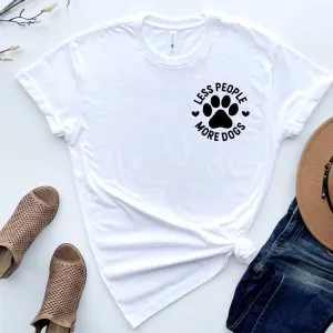 Less People More Dogs Mini Logo T-Shirt mum blouses clearance