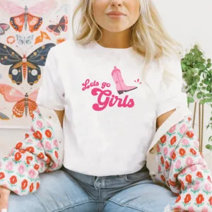 Let's Go Girls Women's Cowgirl Graphic Tee maternity dresses promo