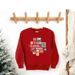 Letters To Santa Kids Red Sweatshirt discount girls tops