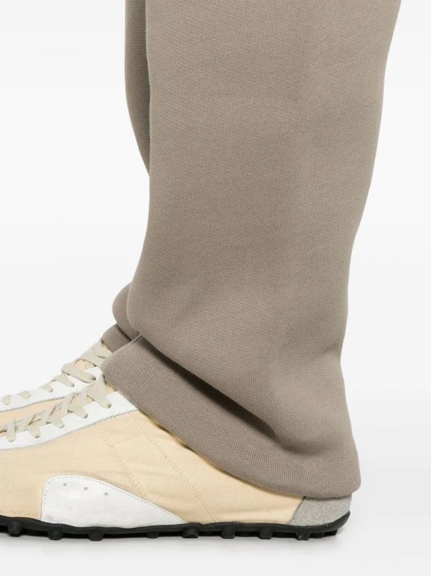 Light Brown Cotton Drawstring Sweatpants