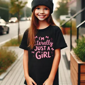 Literally Just A Girl T-Shirt girls jeans best deals