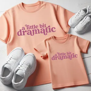 Little Bit Dramatic Matching T-Shirts- Fraiche Peach nursing tops best deals