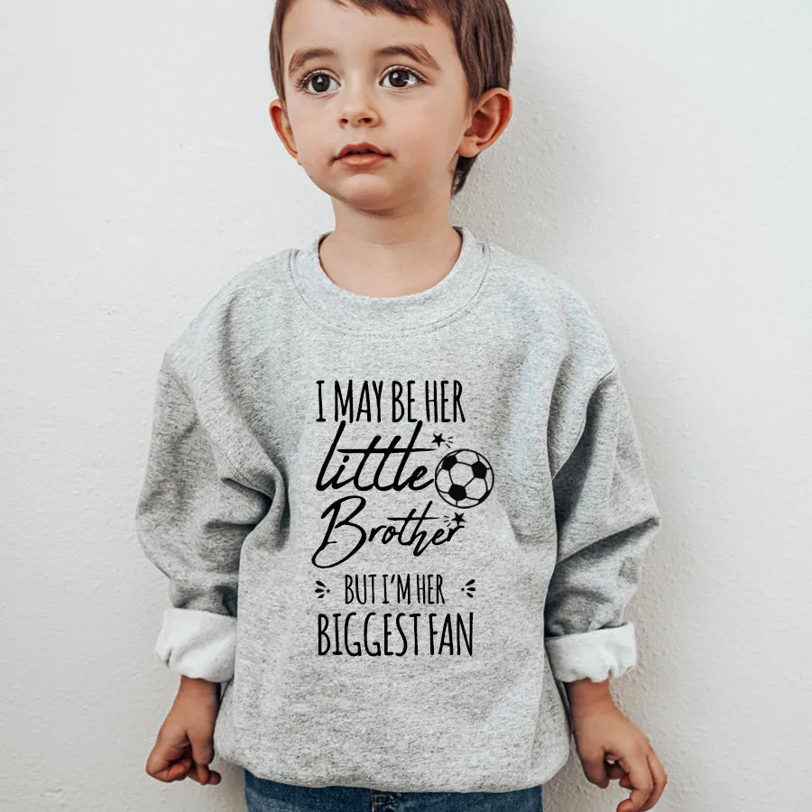 Little Brother & Her Biggest Fan Boys Sweatshirt boys apparel promo code