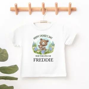 Little Cub- Personalised Name Fathers Day T-Shirt boys apparel promo code