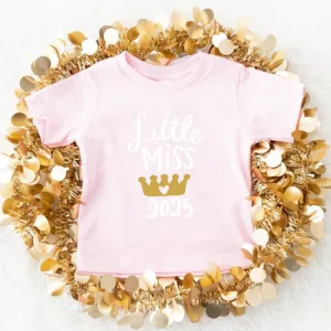 Little Miss 2025 New Years Kids T-Shirt girls jeans best deals