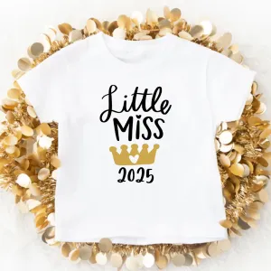 Little Miss 2025 New Years Kids T-Shirt girls jeans best deals