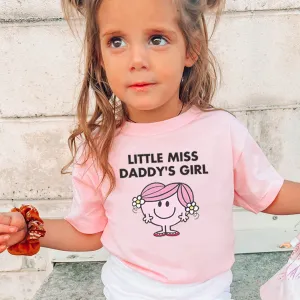 Little Miss Daddy's Girl Kids Character T-Shirt dads clothes cheap