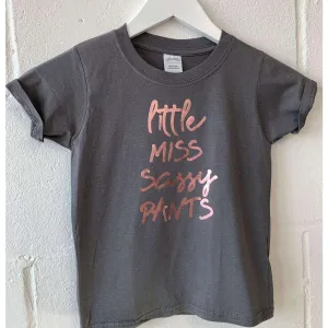 Little Miss Sassy Tee (MRK X) girls pajamas promo