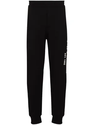 Logo Graffiti Print Track Pants cheap bottoms online shop