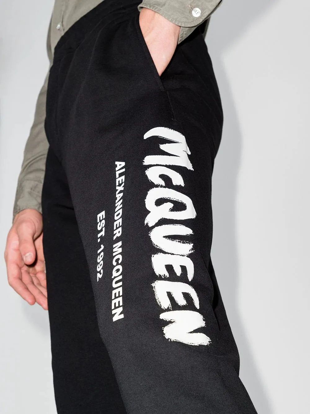 Logo Graffiti Print Track Pants