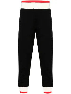 Logo-Print Strap Cotton Track Pants cheap bottoms online shop